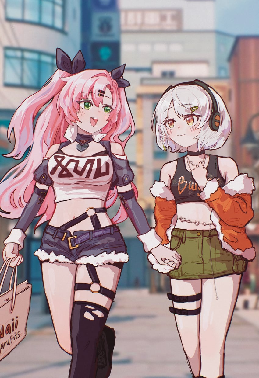 nicole demara and anby demara (zenless zone zero) drawn by aowow