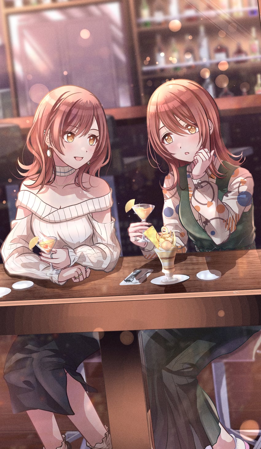 osaki amana and osaki tenka (idolmaster and 1 more) drawn by citrusmikan