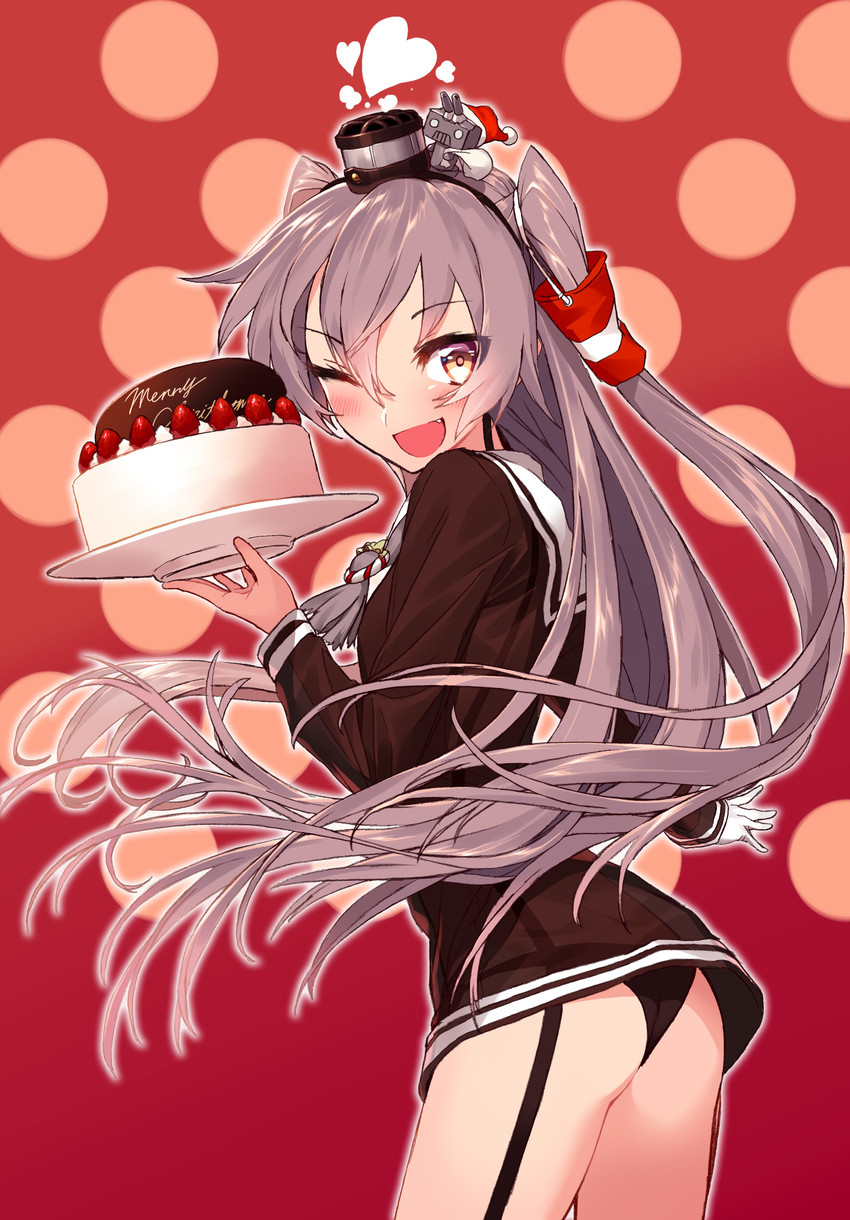 amatsukaze and rensouhou-kun (kantai collection) drawn by blew_andwhite