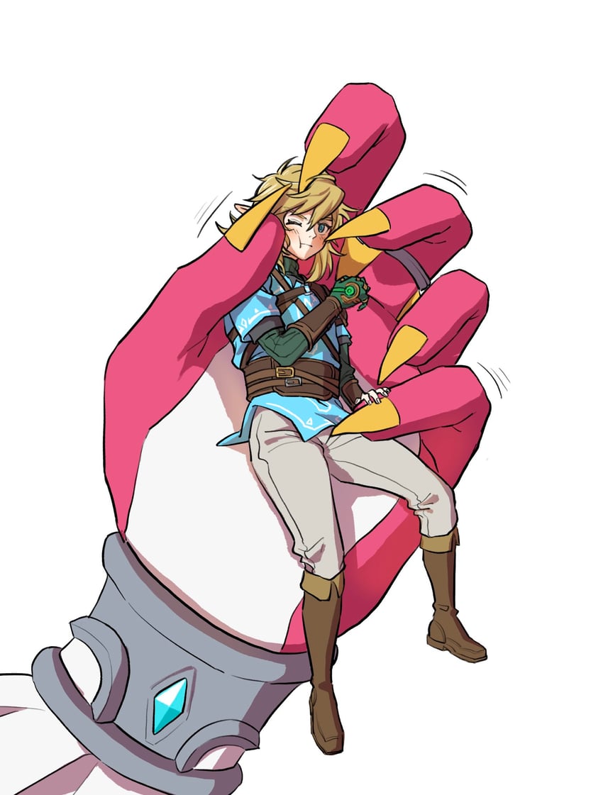 link and sidon (the legend of zelda and 1 more) drawn by na_nako