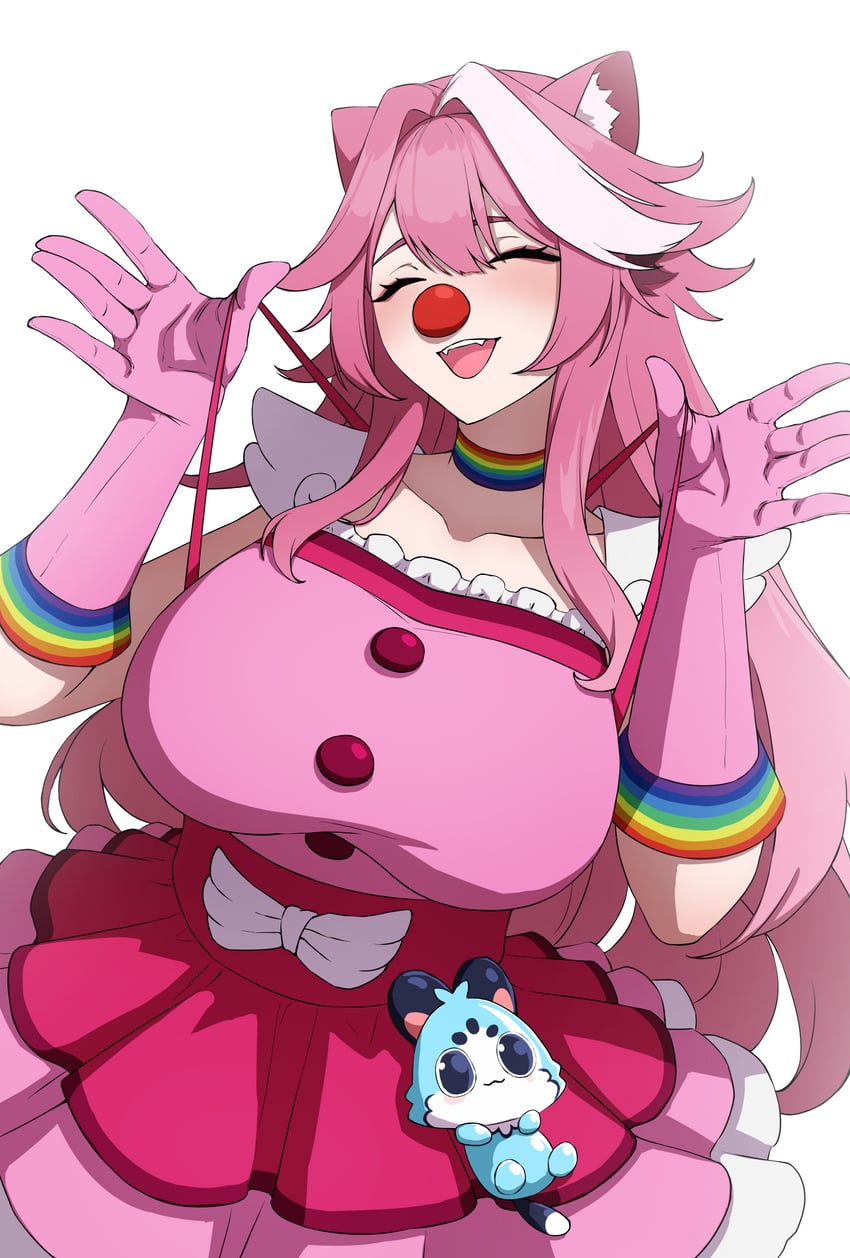 raora panthera, chattino, and geiru toneido (hololive and 3 more) drawn by daydarion