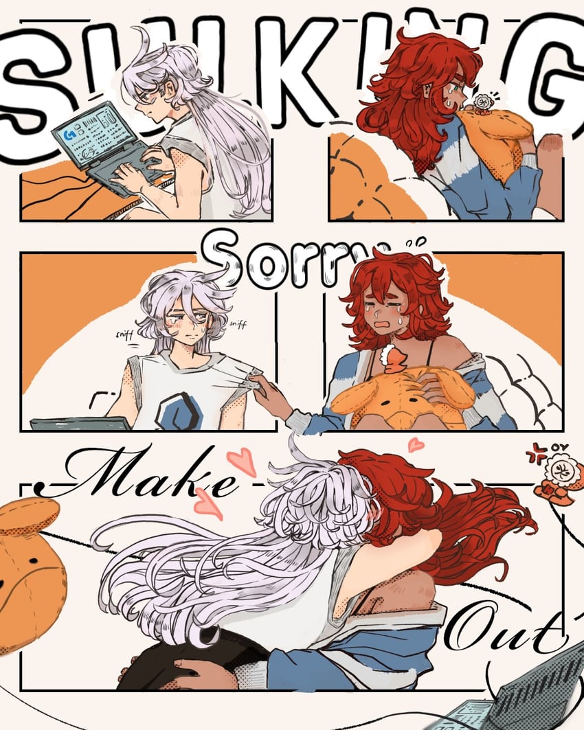 suletta mercury, miorine rembran, haro, and hots (gundam and 1 more) drawn by ymurdaddae