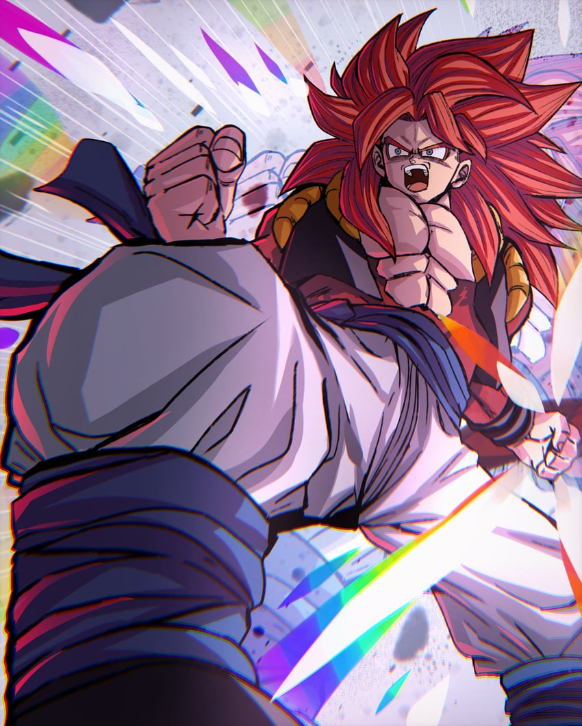 gogeta (dragon ball and 1 more) drawn by chiro_illust