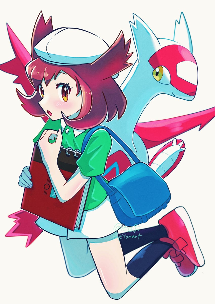 latias and bianca (pokemon and 1 more) drawn by sheyona