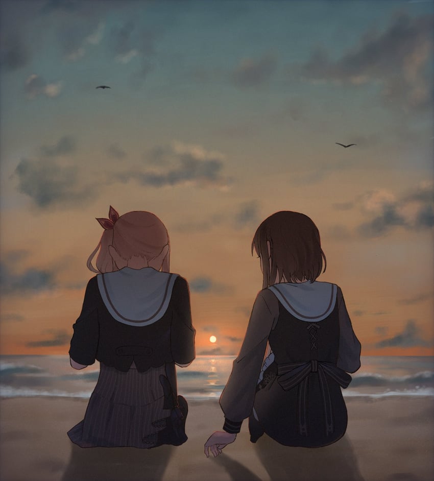 shinonome ena and akiyama mizuki (project sekai) drawn by aose_(aose_pp)