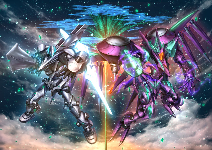 mark sein and mark nicht (soukyuu no fafner) drawn by yoshinobuta