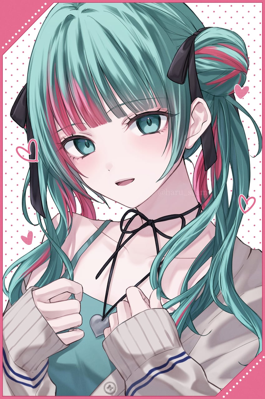 hatsune miku and leo/need miku (vocaloid and 2 more) drawn by ame_(harusame)