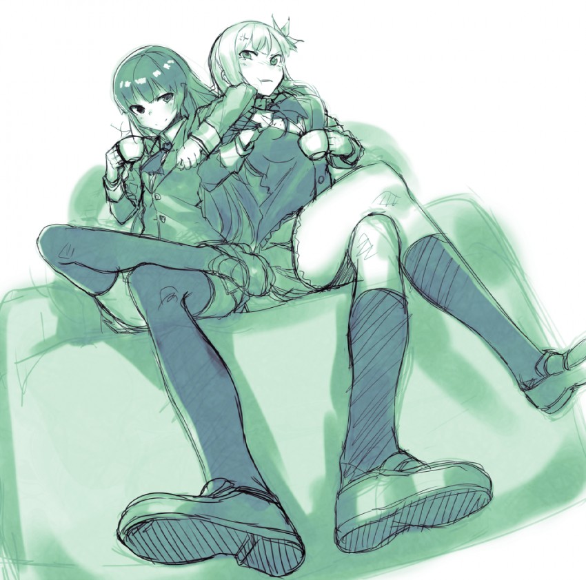 kashiwazaki sena and mikazuki yozora (boku wa tomodachi ga sukunai) drawn by kanjy00u