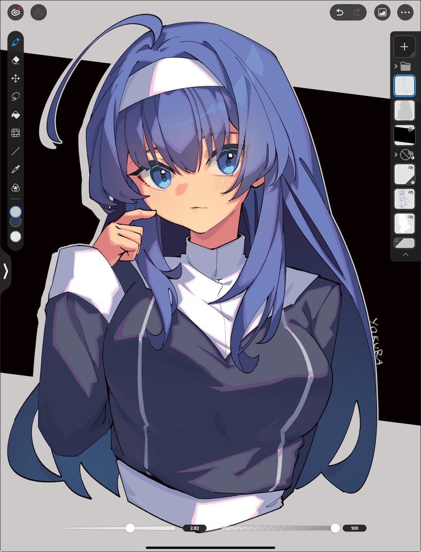orie ballardiae harada (under night in-birth) drawn by yokura_(yukilina)