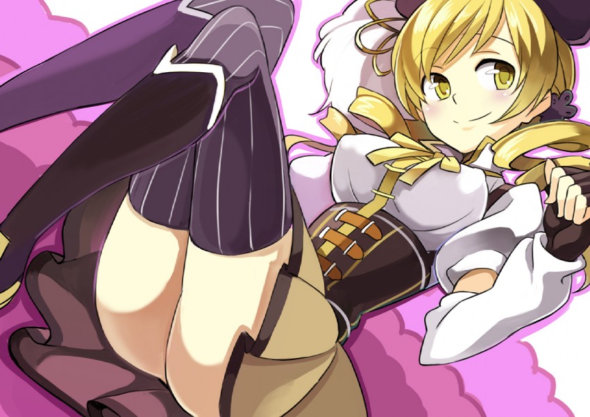 tomoe mami (mahou shoujo madoka magica) drawn by minoa_(lastswallow)
