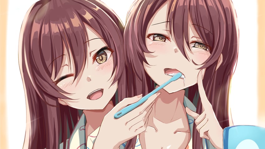 osaki amana and osaki tenka (idolmaster and 1 more) drawn by shimofuji_jun