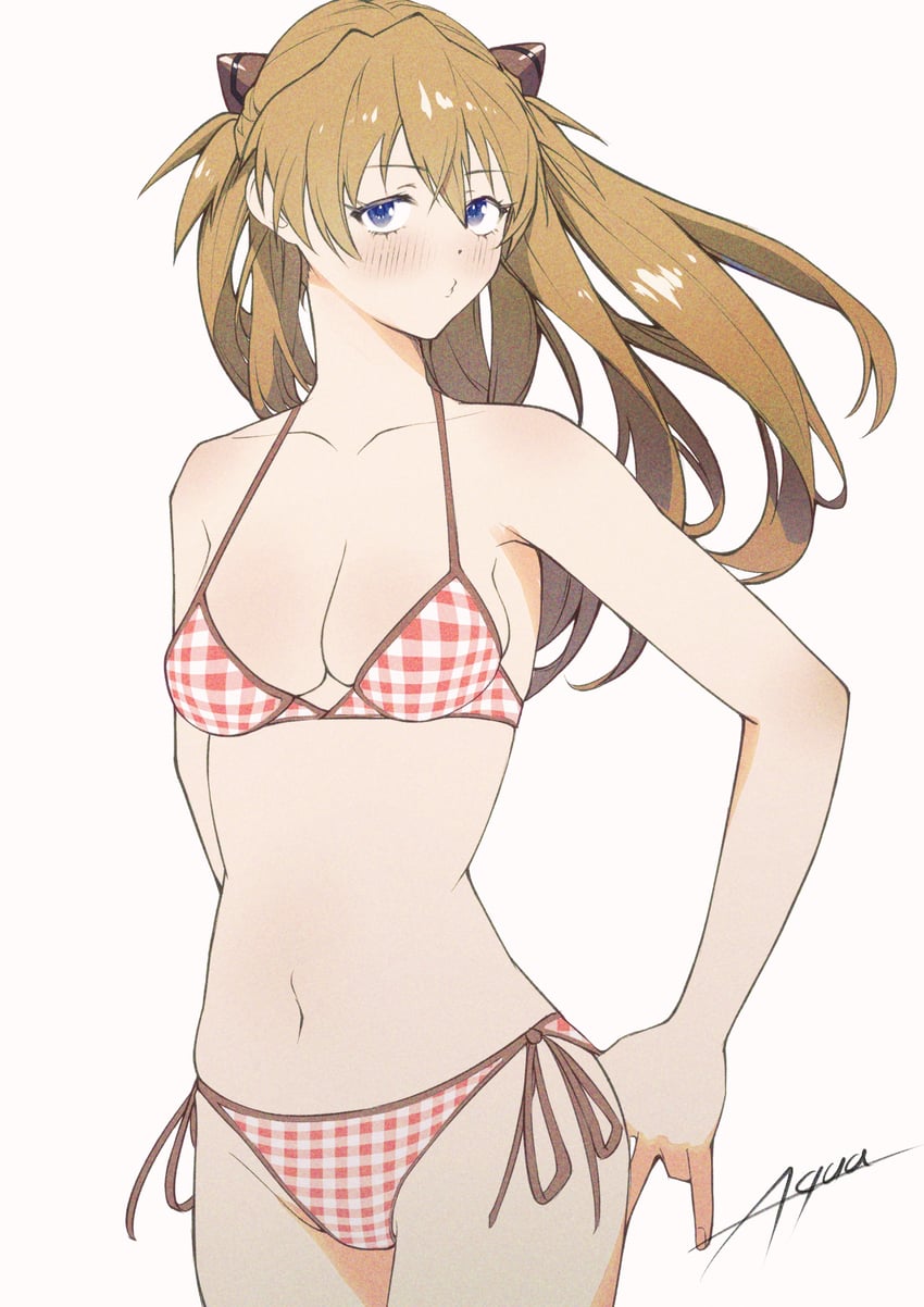 souryuu asuka langley (neon genesis evangelion) drawn by illust_aqua