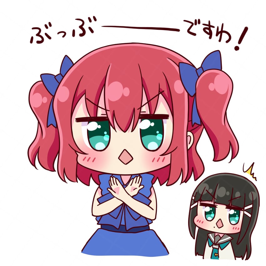 kurosawa dia and kurosawa ruby (love live! and 1 more) drawn by suppii