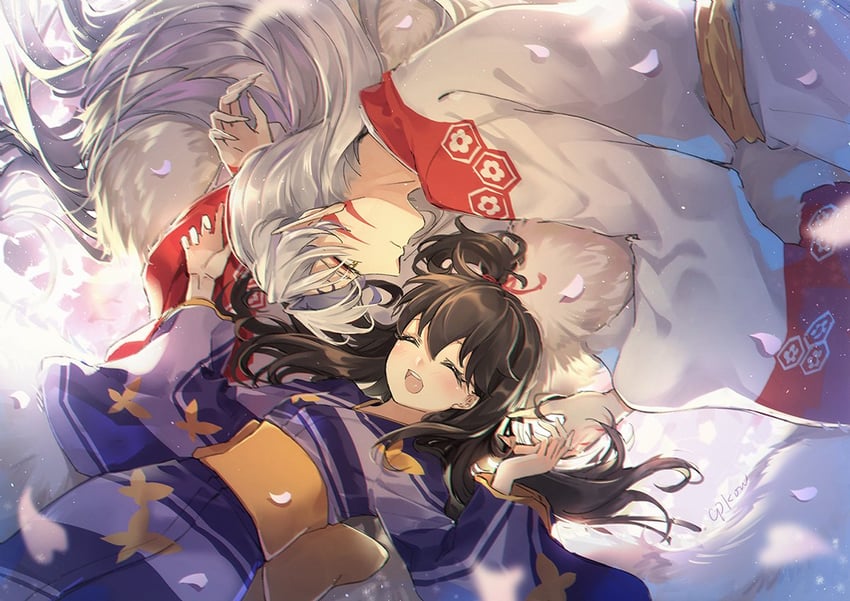 sesshoumaru and rin (inuyasha) drawn by cat_princess