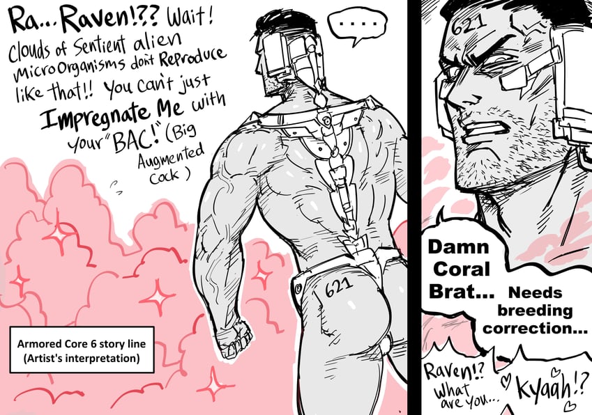 621 and ayre (armored core and 1 more) drawn by bb_(baalbuddy)