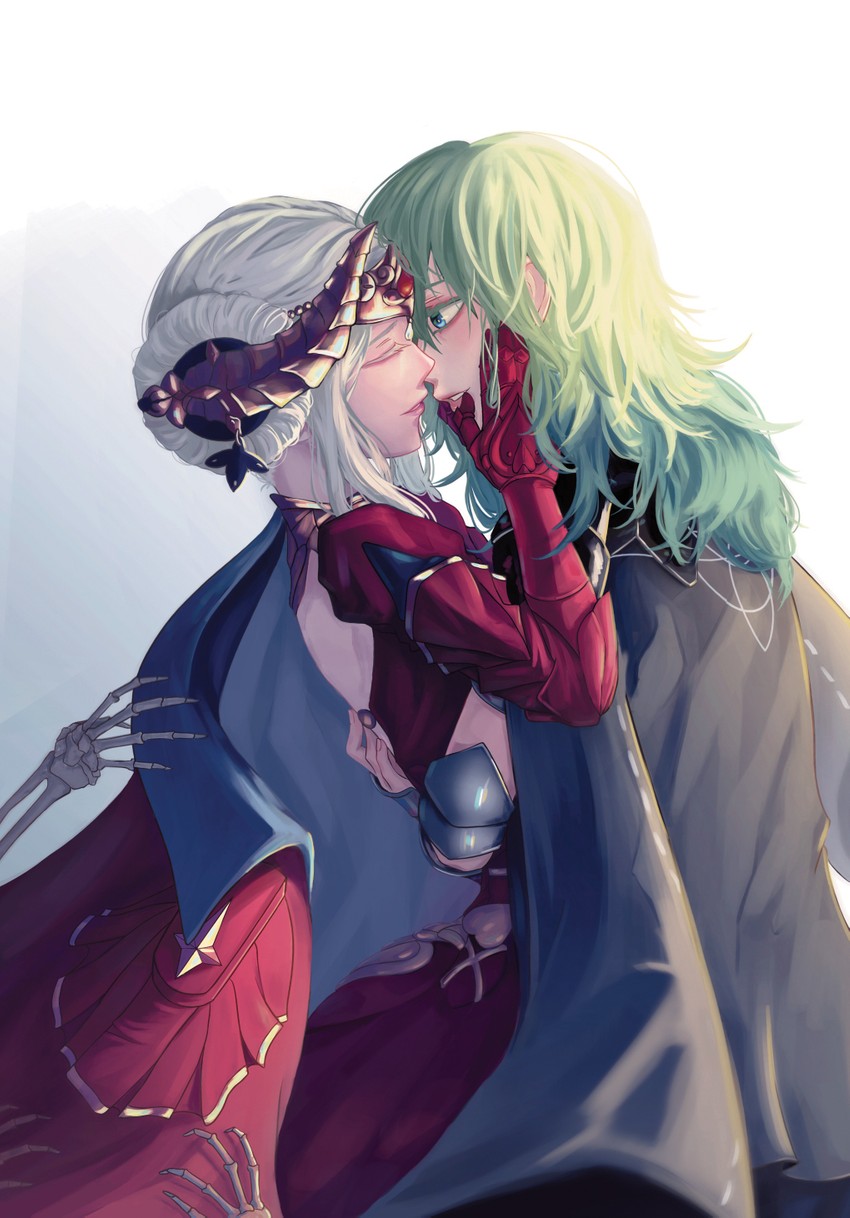 edelgard von hresvelg and female byleth (fire emblem and 1 more) drawn by vduck