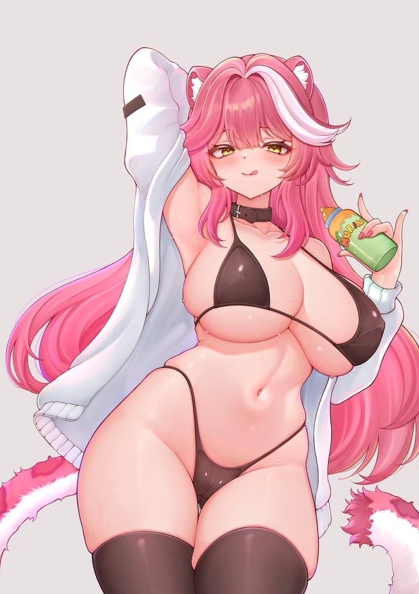 raora panthera (hololive and 1 more) drawn by honon