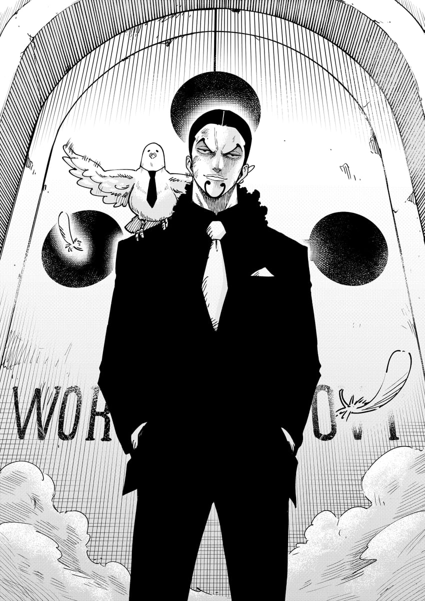 rob lucci and hattori (one piece) drawn by itou_shin'ichi