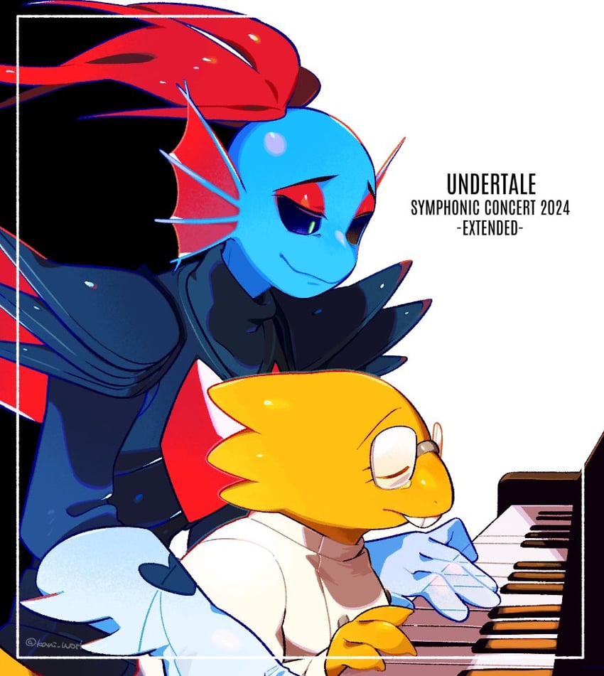 undyne, alphys, and undyne the undying (undertale) drawn by kanianoreki