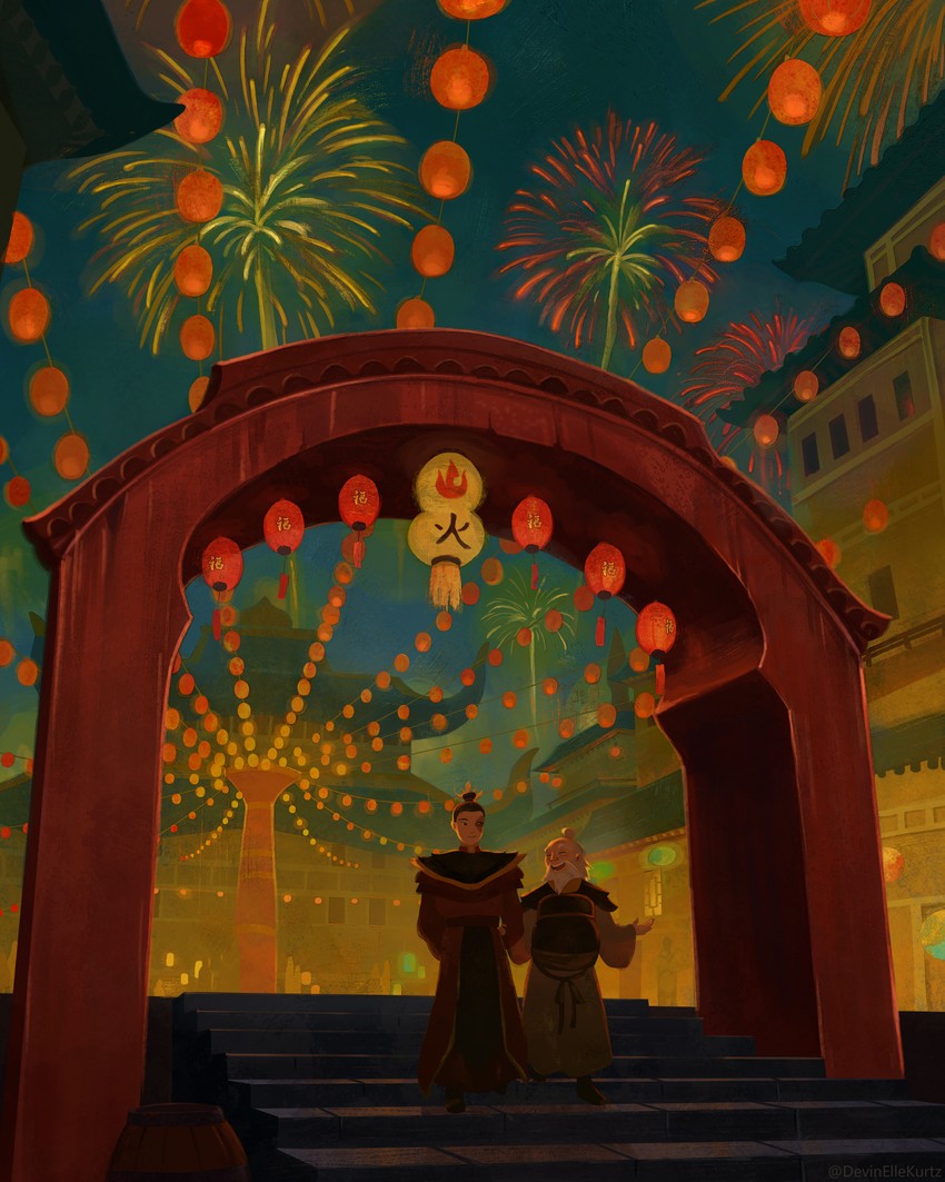 zuko and iroh (avatar legends and 1 more) drawn by devin_elle_kurtz