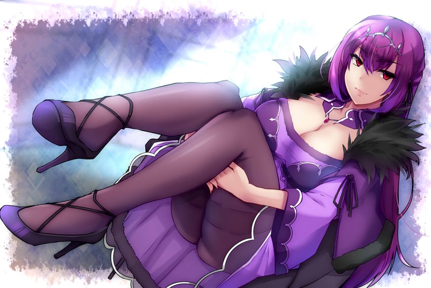 scathach and scathach skadi (fate and 1 more) drawn by shimeno_puni