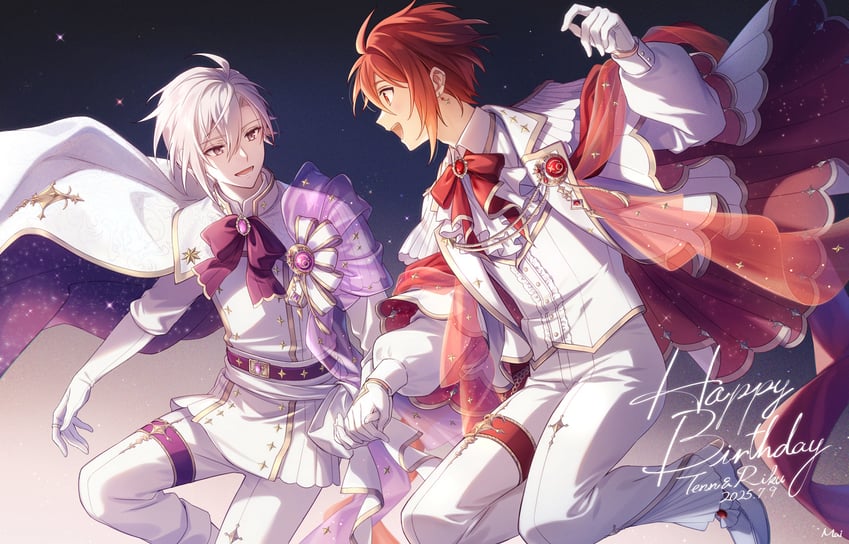 nanase riku and kujou tenn (idolish7) drawn by ima_(luce365)