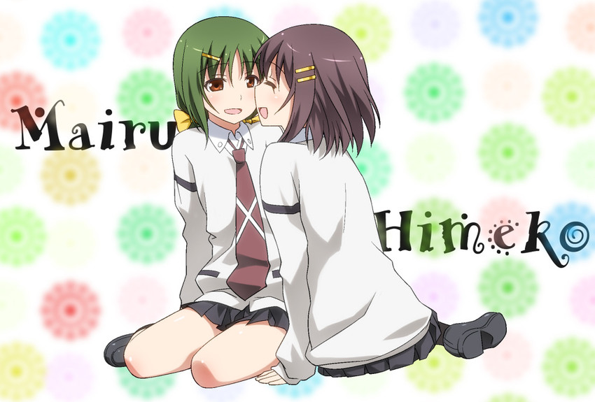 tsuruta himeko and shirouzu mairu (saki and 1 more) drawn by umekichi