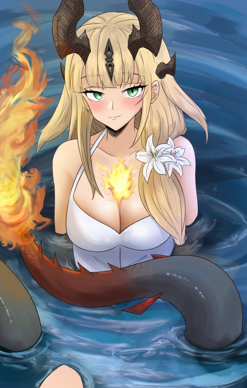 reed and reed the flame shadow (arknights) drawn by dokonjou_(odossan)