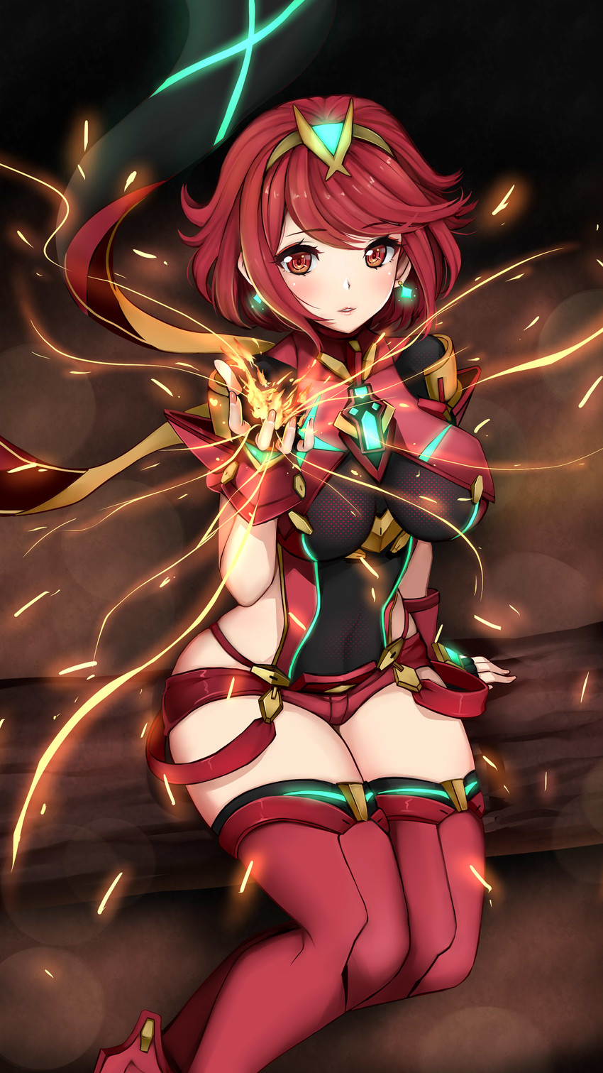 pyra (xenoblade chronicles and 1 more) drawn by gyakushuu_no_hoshiumi