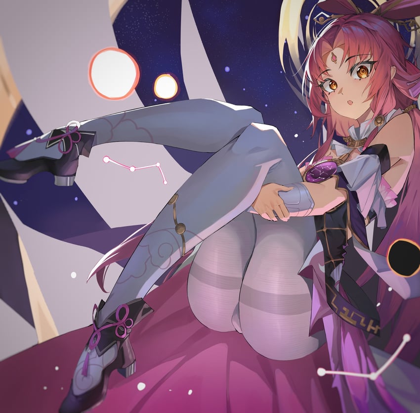fu xuan (honkai and 1 more) drawn by soranoki