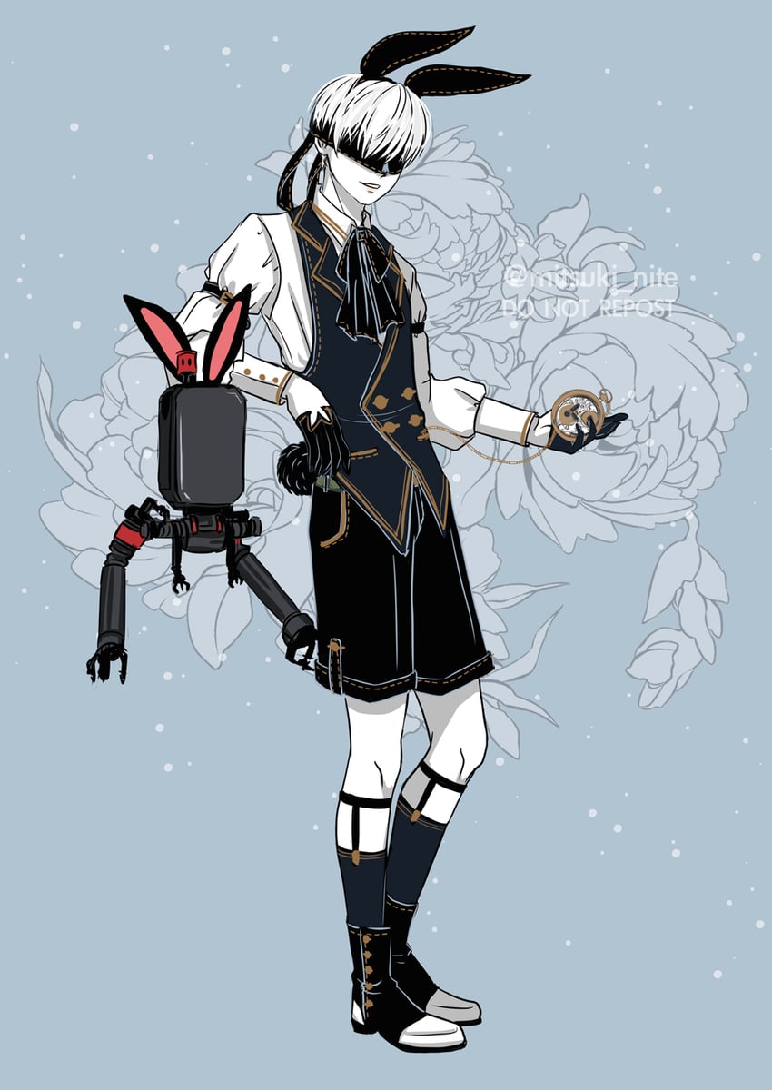 9s and pod (nier and 1 more) drawn by mitsuki_nite