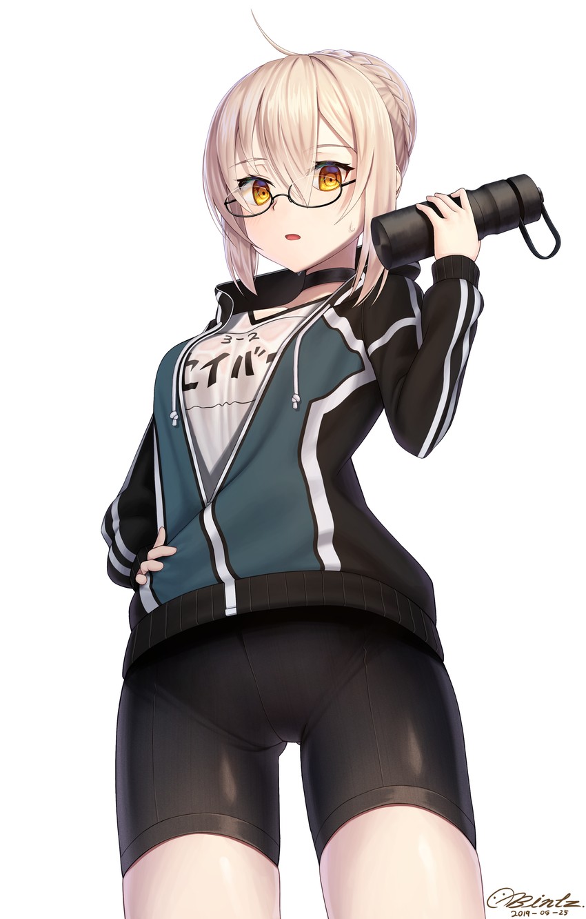 artoria pendragon and mysterious heroine x alter (fate and 1 more) drawn by bintz