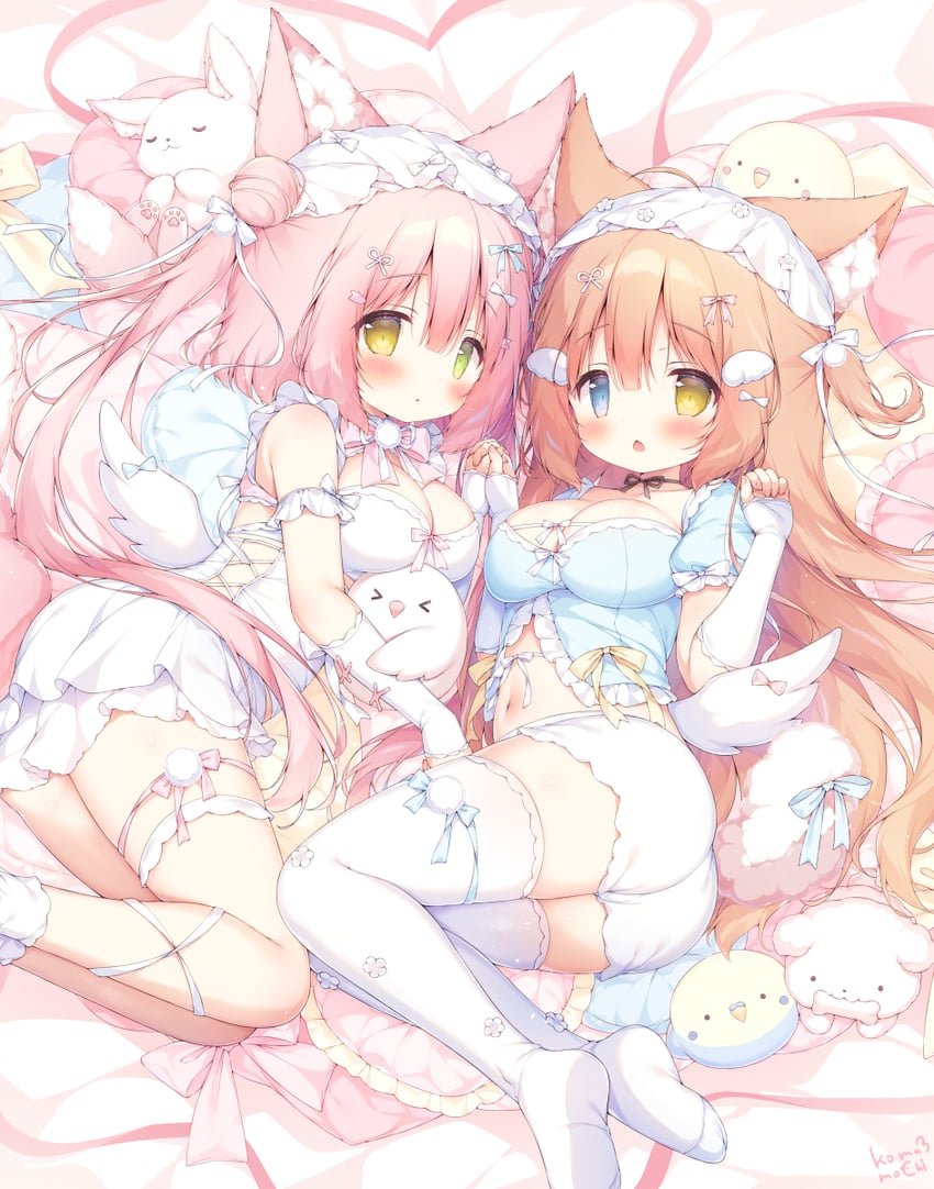 komako and mochiko (original) drawn by momozu_komamochi