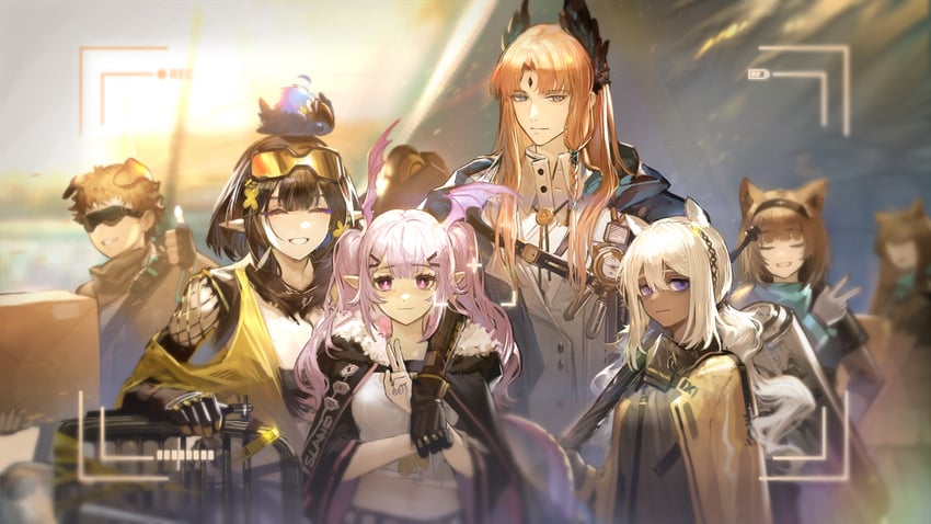 eunectes, manticore, passenger, tuye, high priest, and 1 more (arknights)