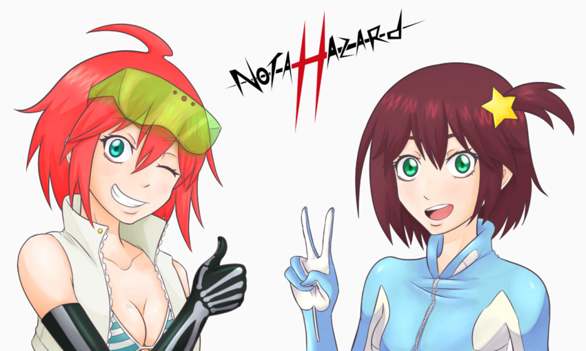 luluco and trigger-chan (trigger and 1 more) drawn by not_a_hazard
