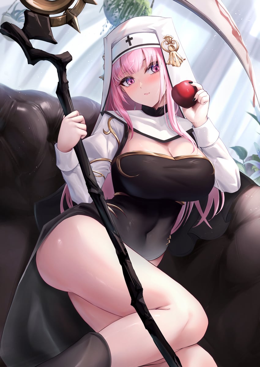 mori calliope (hololive and 1 more) drawn by kuutamo