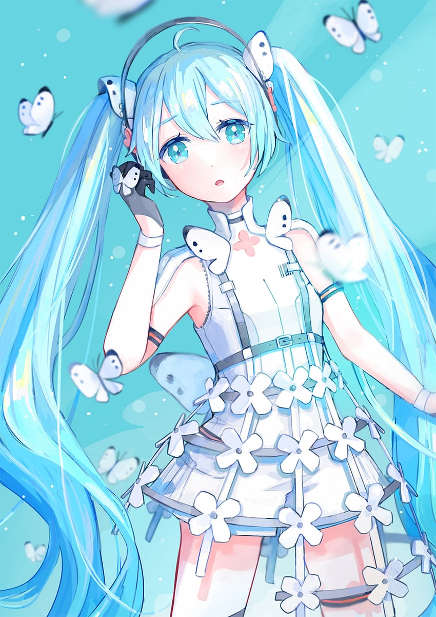 hatsune miku (vocaloid and 1 more) drawn by yutukicom
