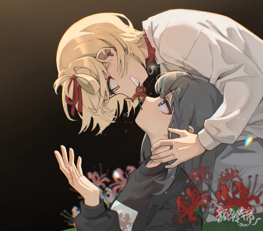 nishikigi chisato and inoue takina (lycoris recoil) drawn by yanlingjinshilihuahua