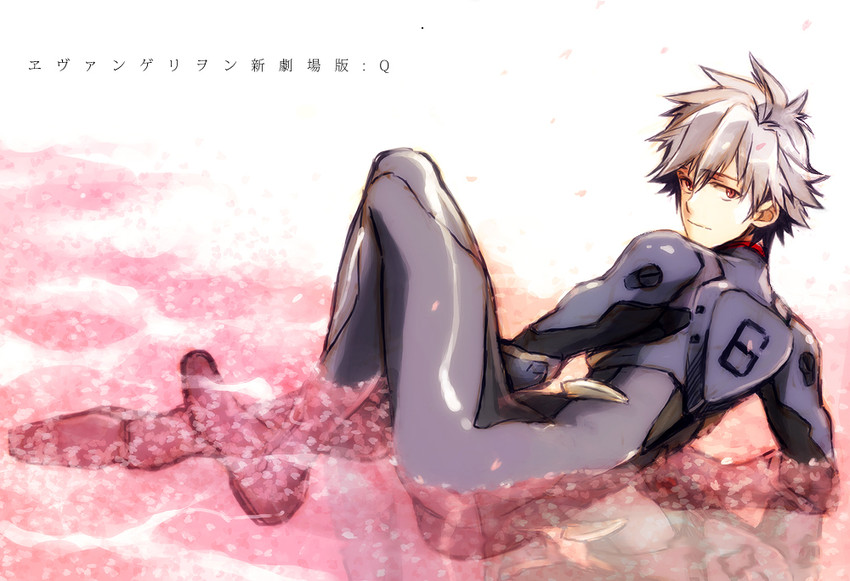 nagisa kaworu (neon genesis evangelion and 2 more) drawn by 107