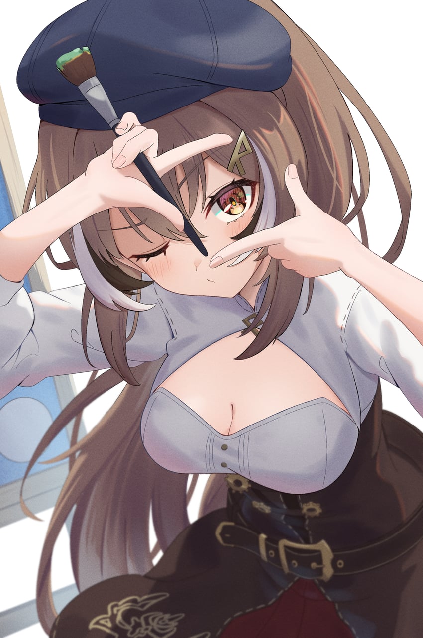nanashi mumei (hololive and 1 more) drawn by chahanramen