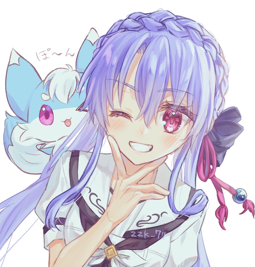 sorakado ao and inari (summer pockets) drawn by zuzuhashi