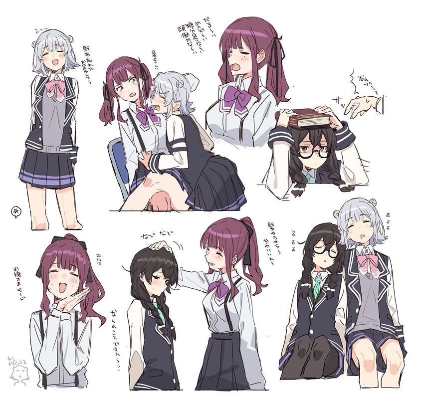 koharu rikka, natsuki karin, and hanakuma chifuyu (synthesizer v and 1 more) drawn by teshima_nari