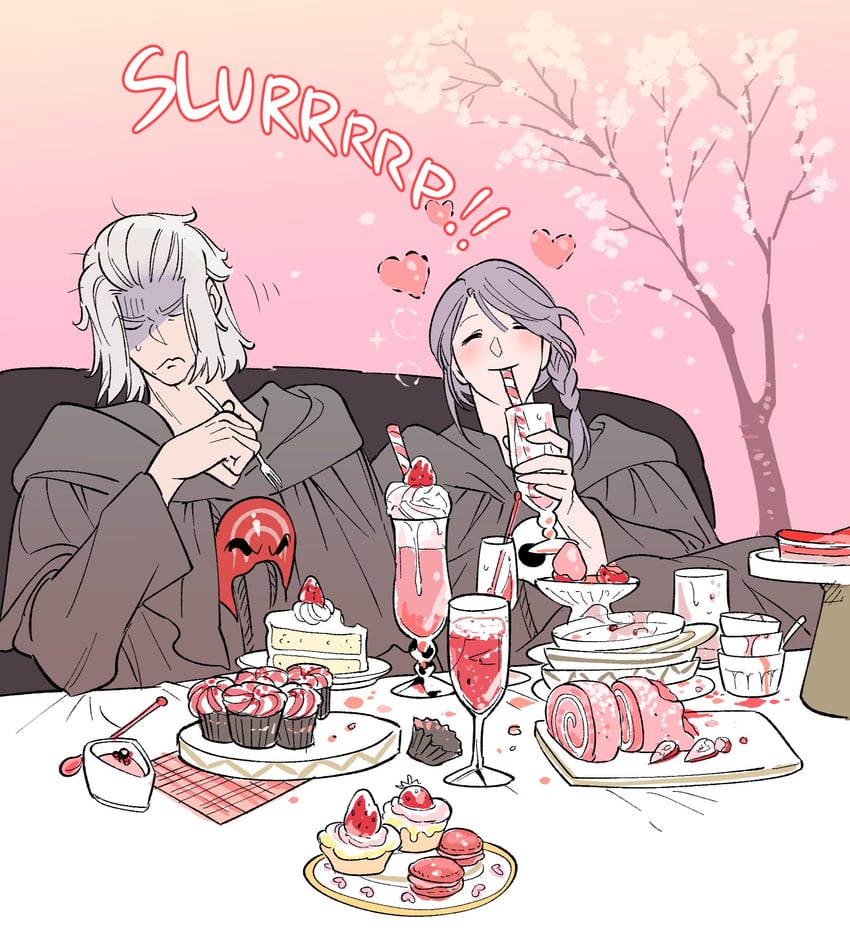 emet-selch and hythlodaeus (final fantasy and 1 more) drawn by 5altybitter5
