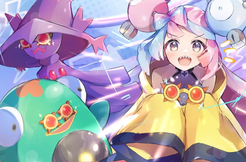 iono, mismagius, and bellibolt (pokemon and 1 more) drawn by anzu_(v0_0v_o0)