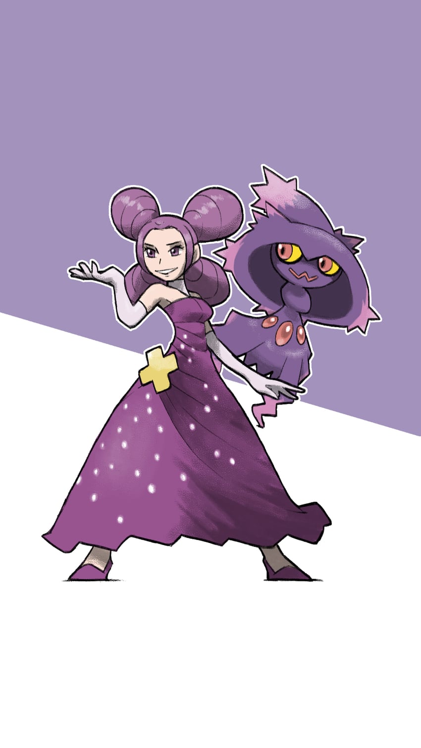 mismagius and fantina (pokemon and 1 more) drawn by blacknirrow
