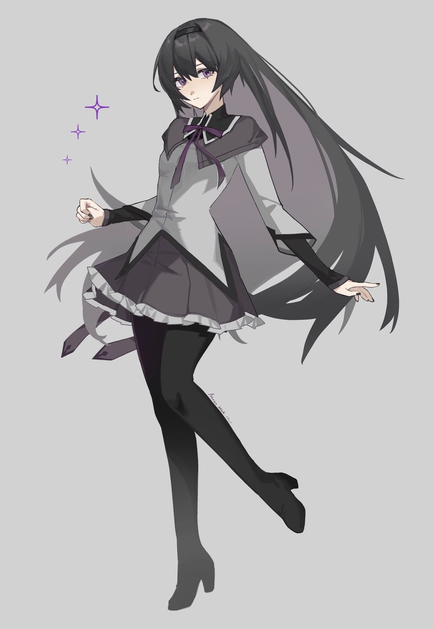 akemi homura (mahou shoujo madoka magica) drawn by adou_(mutato)