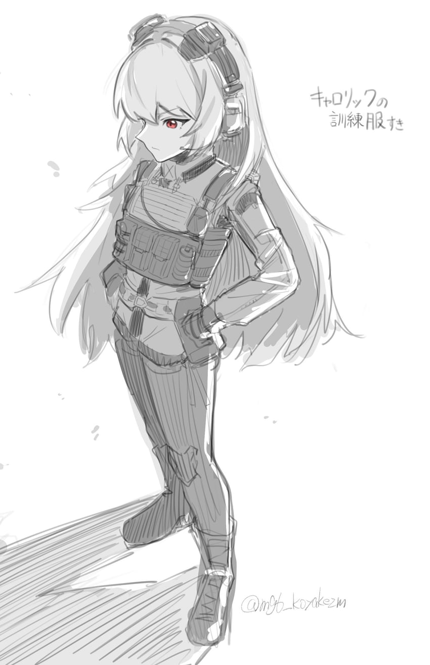 krolik (girls' frontline and 1 more) drawn by mg6_koyakezm