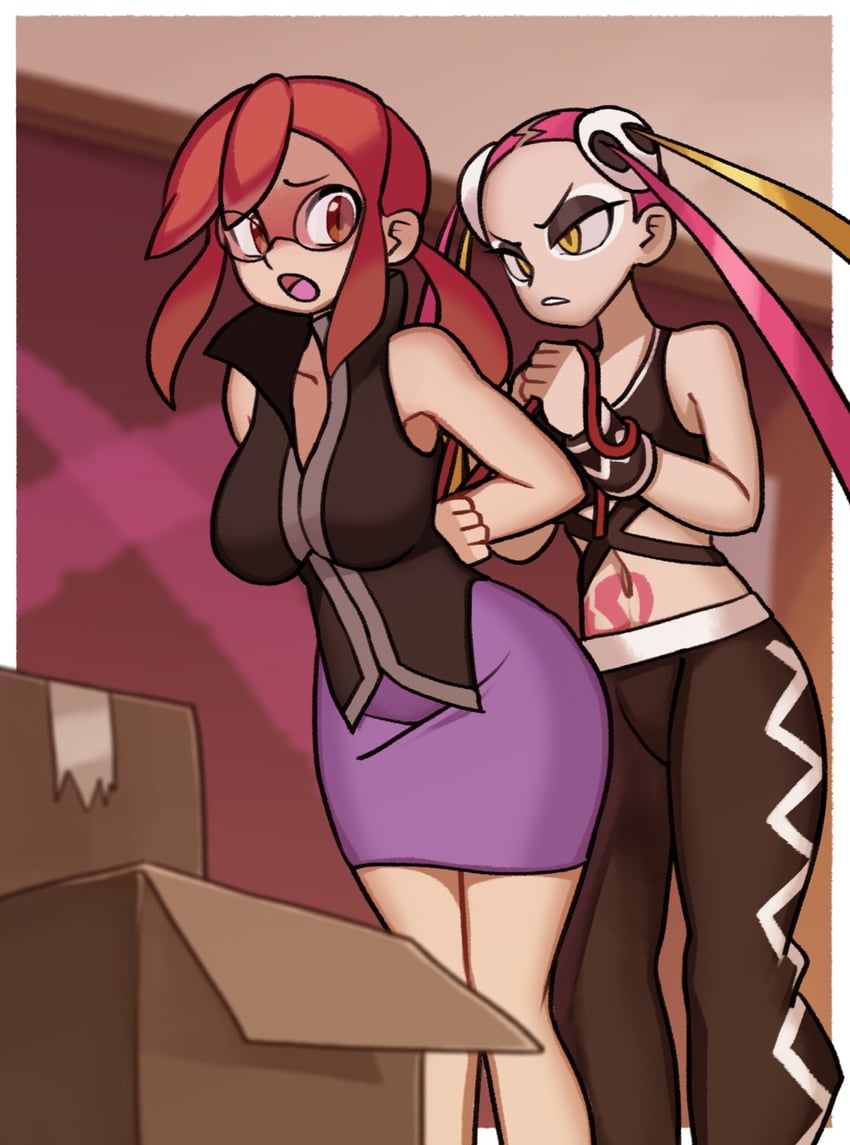 lorelei and plumeria (pokemon and 2 more) drawn by kurt_robinson