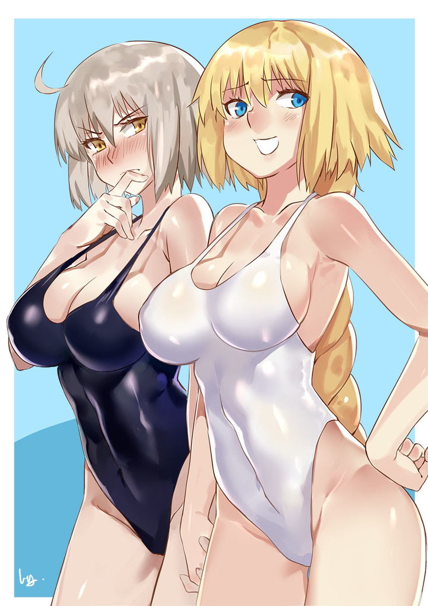 jeanne d'arc alter and jeanne d'arc (fate and 1 more) drawn by club3