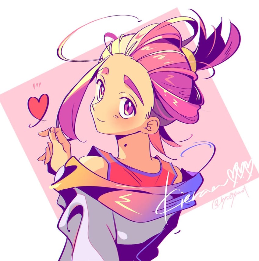 kieran (pokemon and 1 more) drawn by kao_(gururincho)
